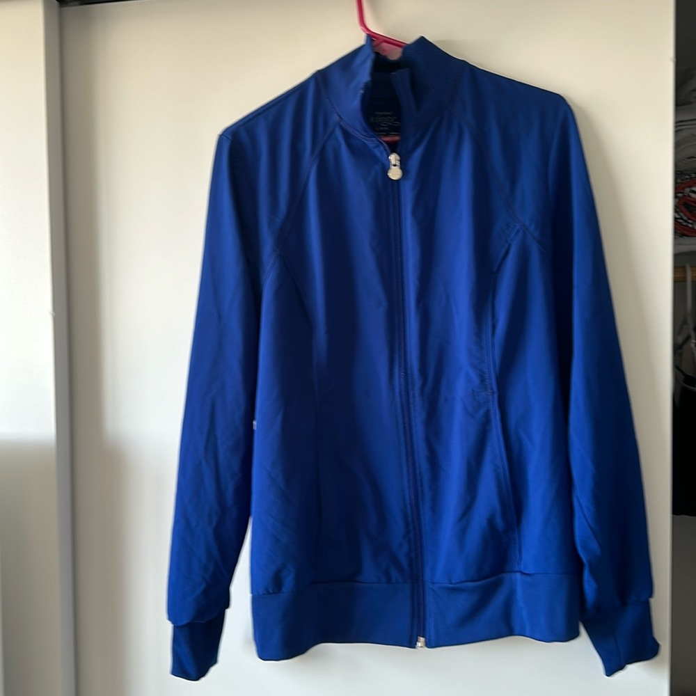 Cherokee Infinity Scrub Jacket Galaxy Blue Size Large L